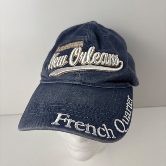New Orleans French Quarter Louisiana Embroidered Dimco Blue Baseball Cap Adj - Picture 1 of 8